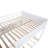 Queen Over Queen Bunk Bed Solid Pine Wood With Built-In Storage Shelves, Integrated Charging Station And Full-Length Guardrails-1825940292