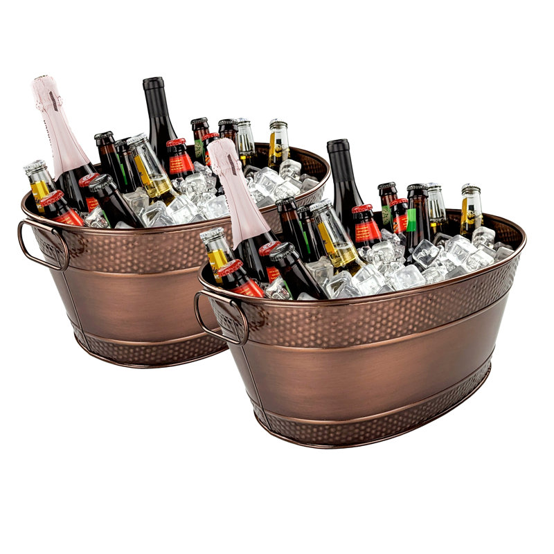 Stainless Steel Beverage Tub, Copper