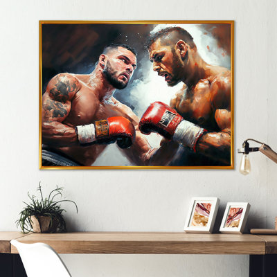 Boxers in Match II - reproduction sur toile