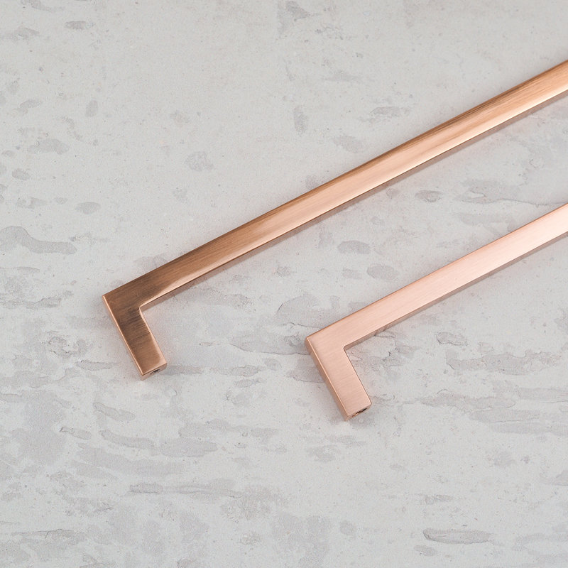 Satin Copper Square D-Bar Handles , 320mm