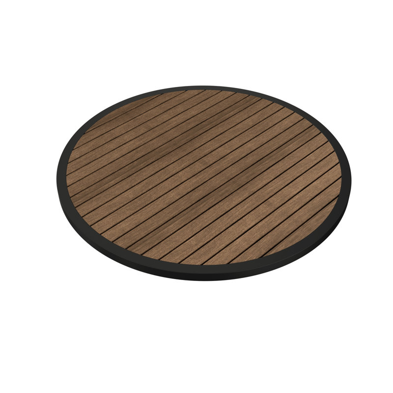 Plateau de table rond, Noir / cacao, 36"