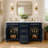 Chezkel 60'' Fully Assembled Double Bathroom Vanity with Ceramic Sink-2075570215-2075570214