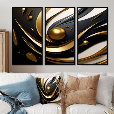 Ensemble de reproductions d'art abstrait abstrait