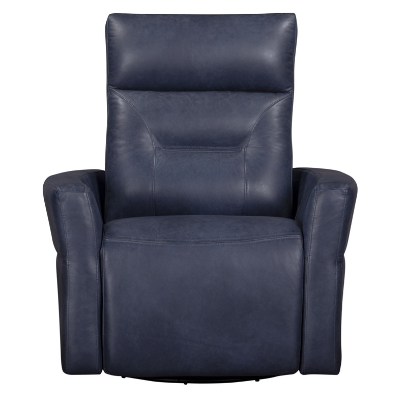 Ensemble de deux fauteuils inclinables et oscillants Ashley, Bleu marine rétro