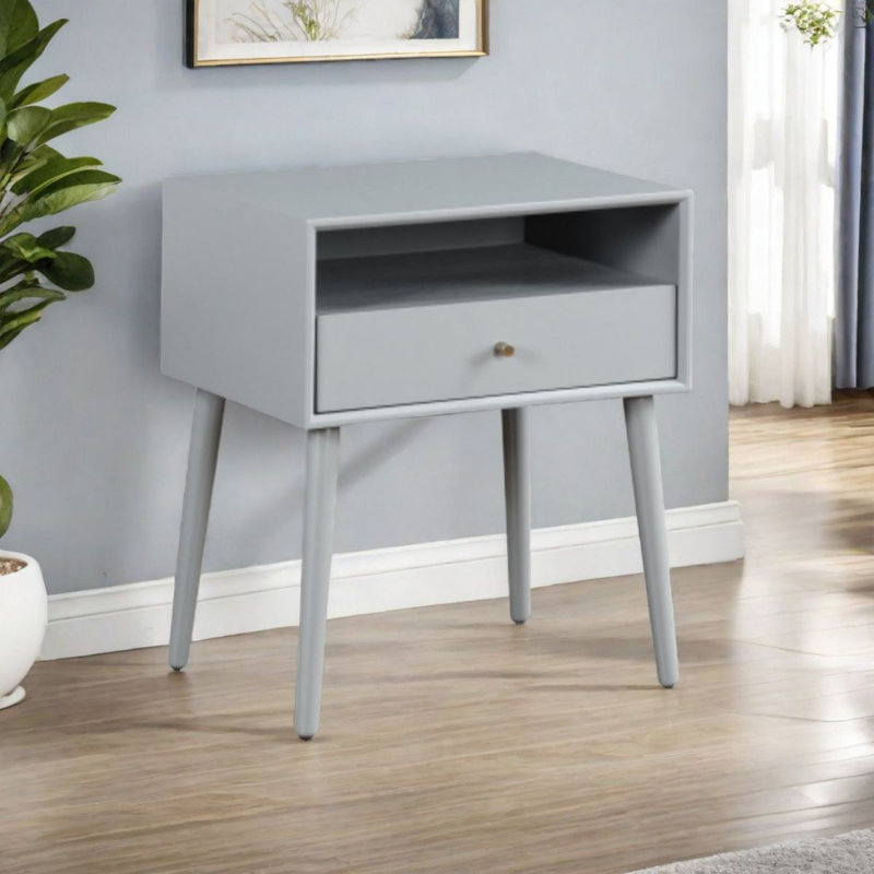 Miladin 19.5'' W Nightstand, Gray