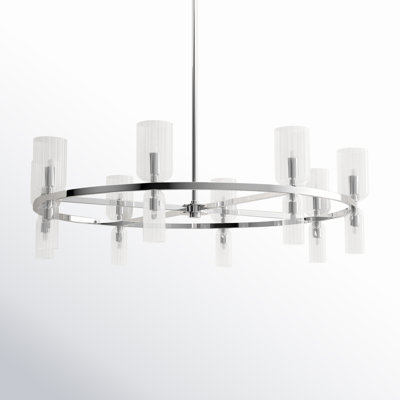 16 - Light Metal Chandelier