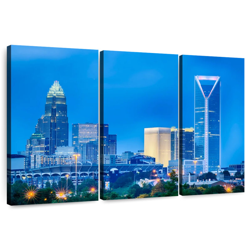 Rorry Charlotte City Skyline, 42" H x 65" W