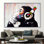 «Banksy Inspired Thinge Monkey Graffiti Art Canvas», affiche murale et décoration musicale unique