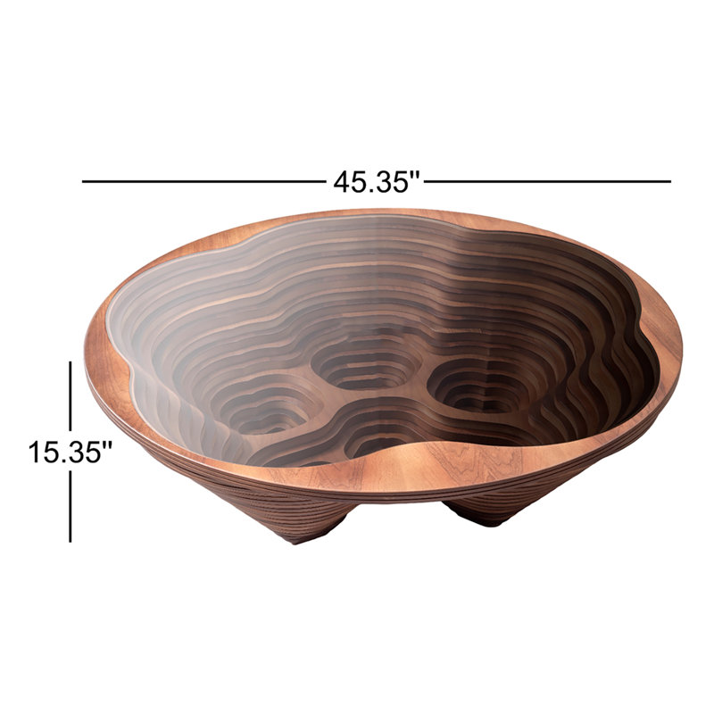 Glass Top Single Coffee Table