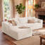 Canapé modulaire rembourré en L avec chaise longue-115025298-115025303