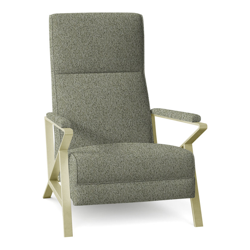 Infinity 28.25" Wide Manual Standard Recliner, Brushed Brass, Hazelnut (8794 17)