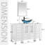 Meuble-lavabo simple 48 po avec plateau Graycelyn-402624793-402624794
