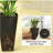 Set of 3 Flower Pots,Tall Planters-129086857