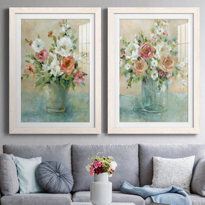 Sun Drenched Bouquet - Ensemble de 2 reproductions d'art