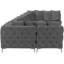 Canapé modulaire réversible en velours de 228 po de largeur-82750566