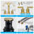 Widespread 2-handle Bathroom Faucet with Drain Assembly-75959153