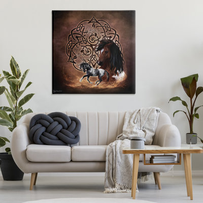 «Horse Celtic Knot» sur toile par Brigid Ashwood