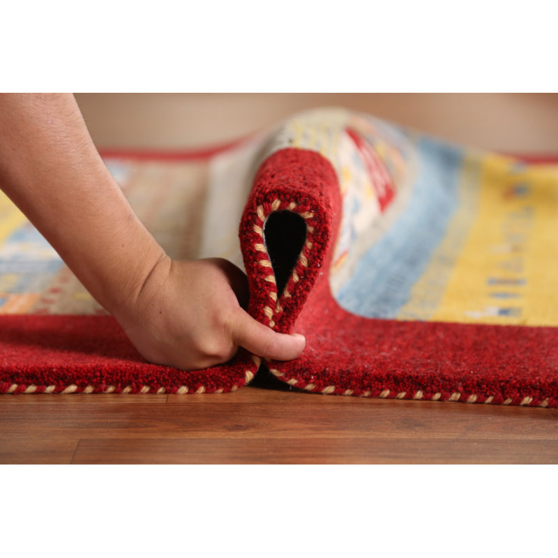 Tapis tribal à motif géométrique Gabbeh