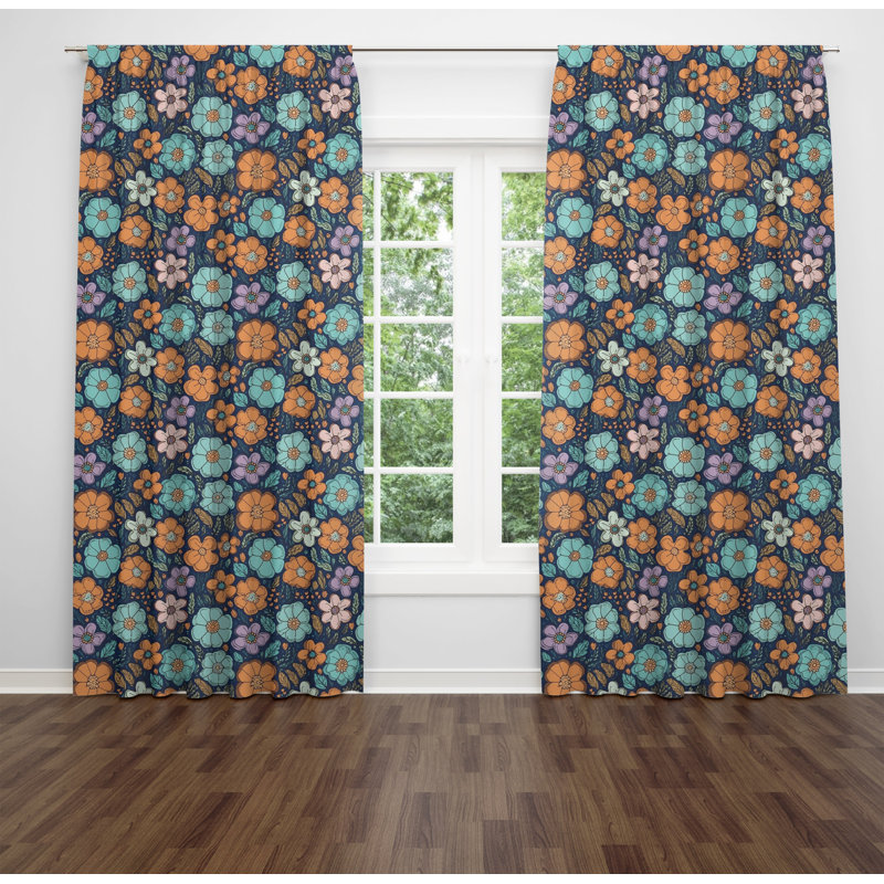 Paire de rideaux obscurcissant en polyester Dobbar, L 40 po x L 61 po