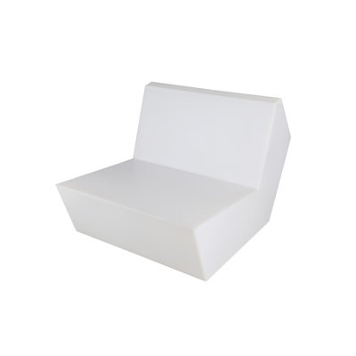 Fauteuil à DEL blanc mat
