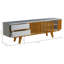 Duke Unfinished TV Stand for TVs up to 88 with Fireplace Included