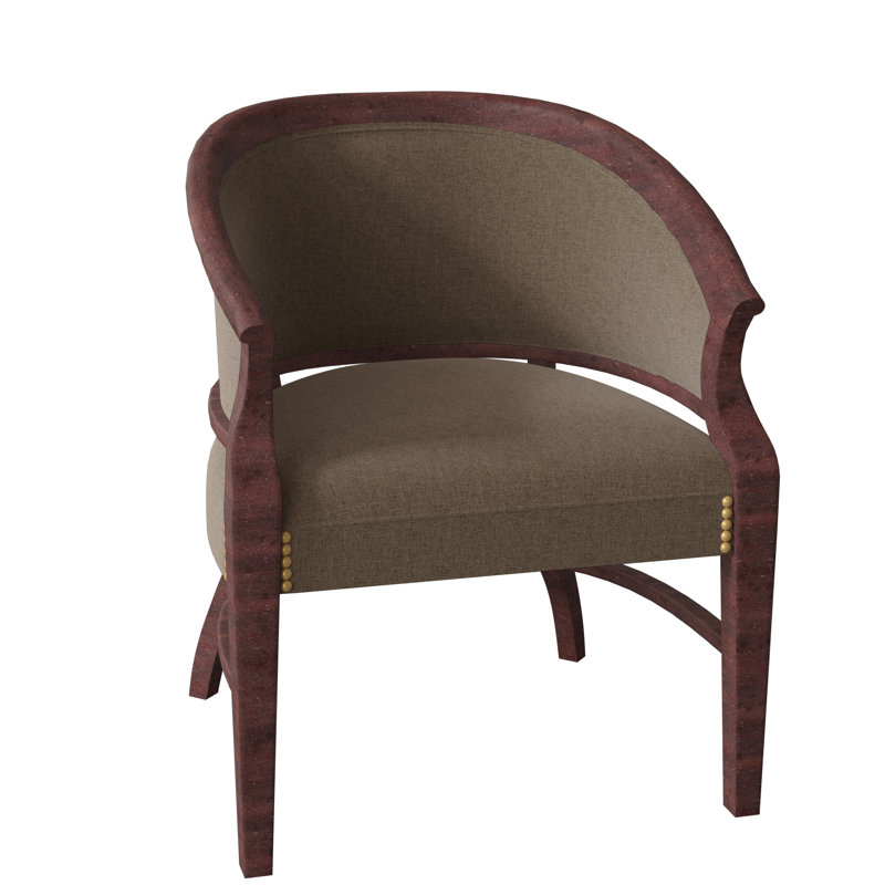 Danbury 26" Wide Barrel Chair, Bark (8789 06), Montego Bay, Aged Bronze