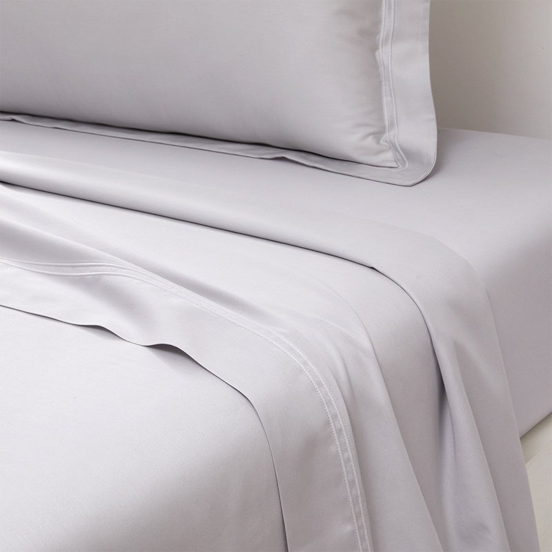 Triomphe Flat Sheet, Silver, Twin Flat Sheet