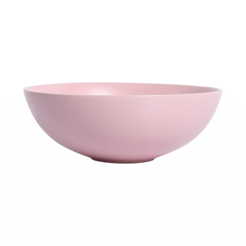 Wenty 16.1'' Ceramic Circular Bathroom Sink, Pink
