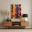 Art mural abstrait en métal brun 46