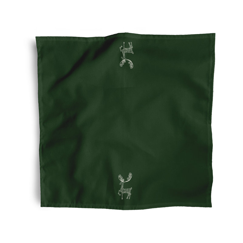 Lakrista Polyester Square Napkin, Green