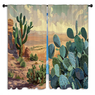 Paire de rideaux obscurcissant en polyester Novruz