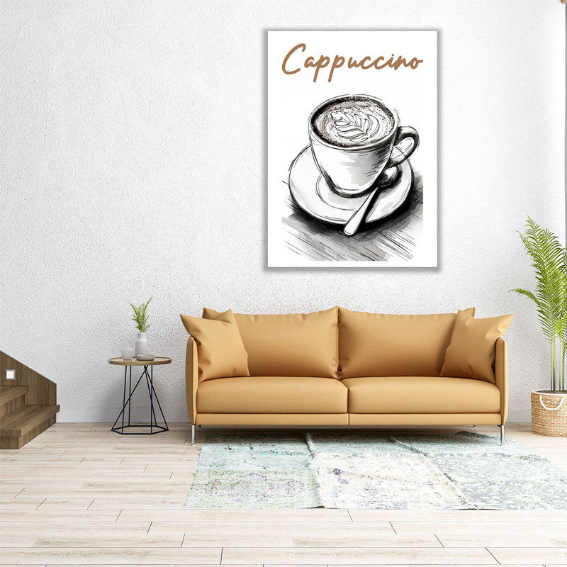 Cappuccino - reproduction d'art sur toile, H 40 po x l 30 po