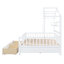 Lit en bois avec 2 tiroirs, lit pour enfant avec tablette de rangement, blanc-1538483479