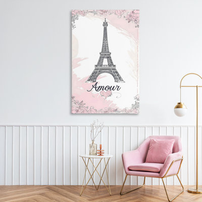 Amour Vintage Eiffel Tower Canvas, design by Creative Studio