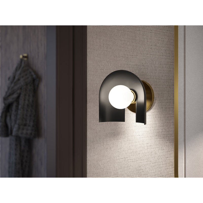 Jabot One-Light Sconce, Black