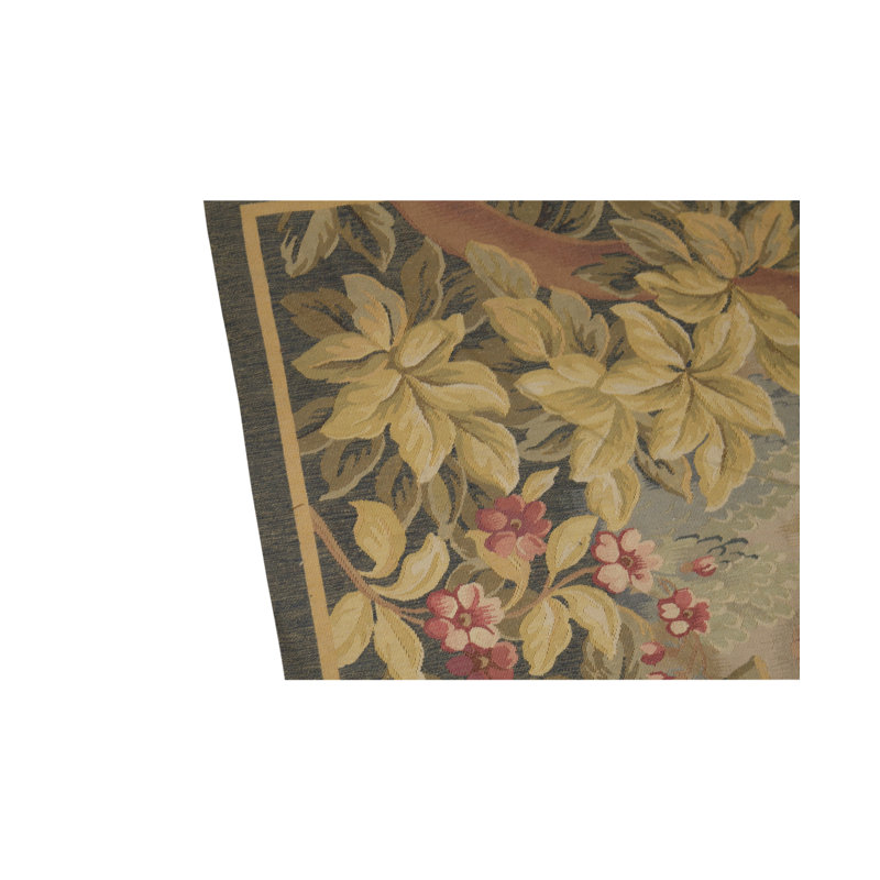 Hand-Knotted High-Quality Yellow/Pink/Gray Area Rug