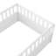 Lit simple moderne, base de lit au sol