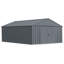 Remise en métal classique, 12 x 12, gris anthracite-119308592-85519960
