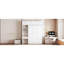 Lit escamotable double pleine grandeur avec bureau, armoire supérieure et tablettes de rangement, lit pliable peu encombrant-1022760745-1022760746
