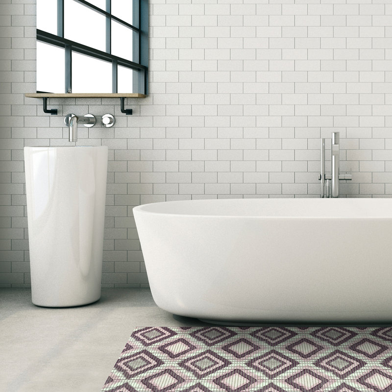 Tapis de bain Falkirk, Rose