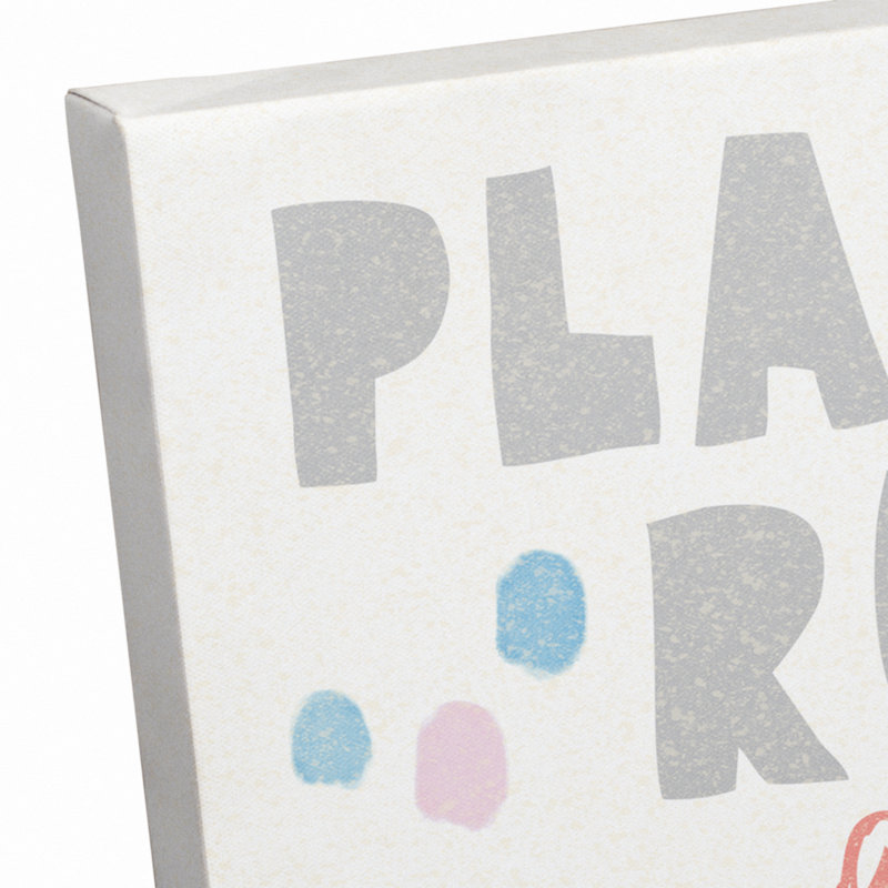 «Long Ashton Playroom Rules», art sur toile, H 24 po x l 16 po x P 1,25 po