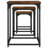 17 Storeys Nesting Coffee Tables 3 Pcs Smoked Oak Engineered Wood
