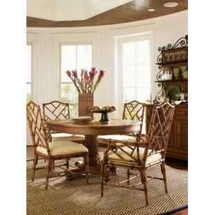 Island Sunrise 5 Pc Dark Rattan Wood Dining Room Set With Side Chair,  Dining Table - Rooms To Go