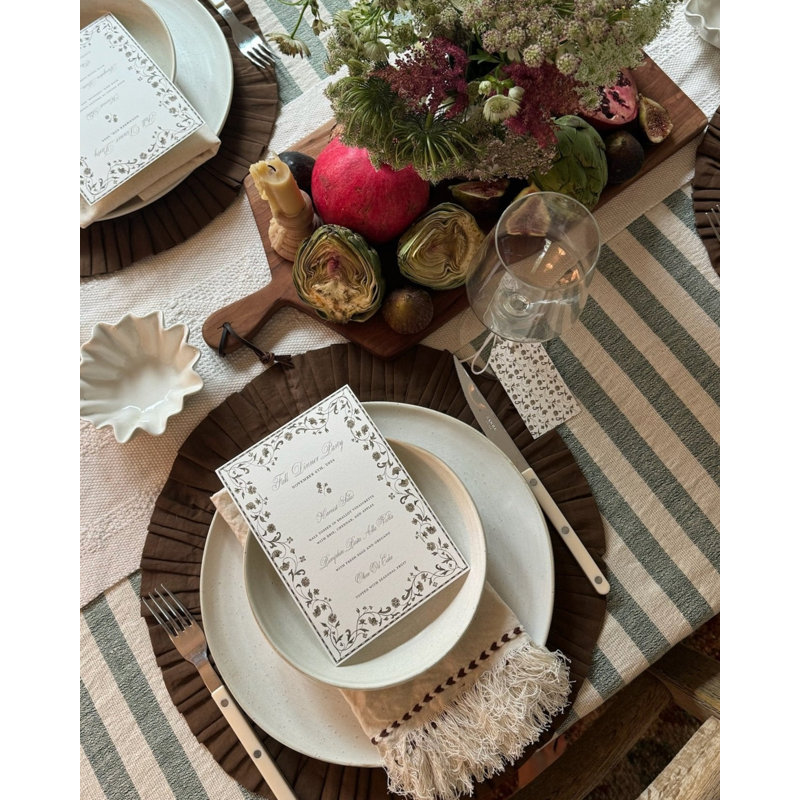 Chocolate Braid Detail Napkin