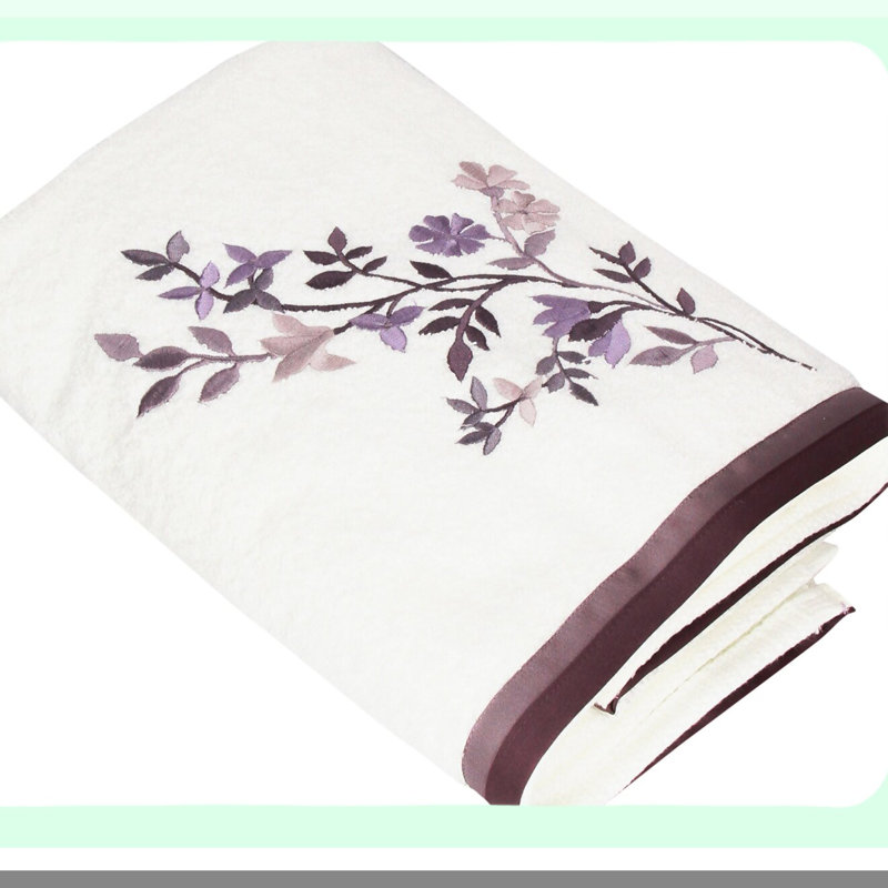 Floral Whisper Soft Cotton Bath Towel - Ultra Absorbent Home Decor Essential