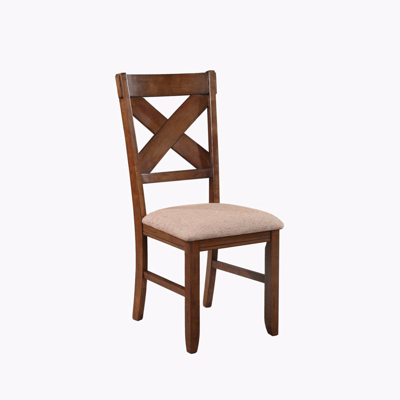 Poe 19.5'' H Upholstered Side Chair, Brown