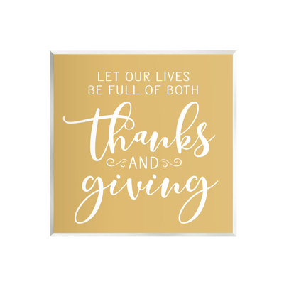 «Uplifting Thanksgiving Calligraphy Expression», jaune chaud, par Lettrage et doublure