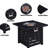 Auto - Ignition Propane Gas 32 Inch Square 50,000 Fire Pit Table With Certification, Tile Desktop, Closed Body Design, Great For Garden Events Ignition, Waterproof Cover, Easy To Clean Surface,