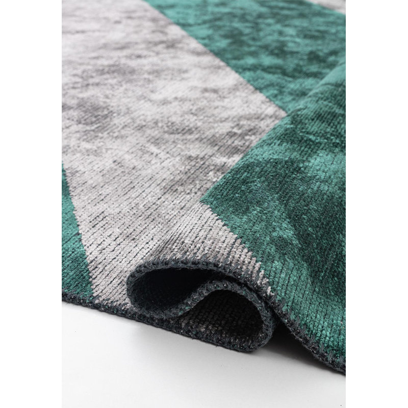 Modern Abstract Lines Rug, Square 9'10"