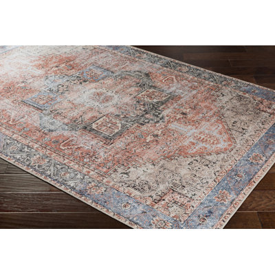 Mya Machine Washable Oriental Area Rug